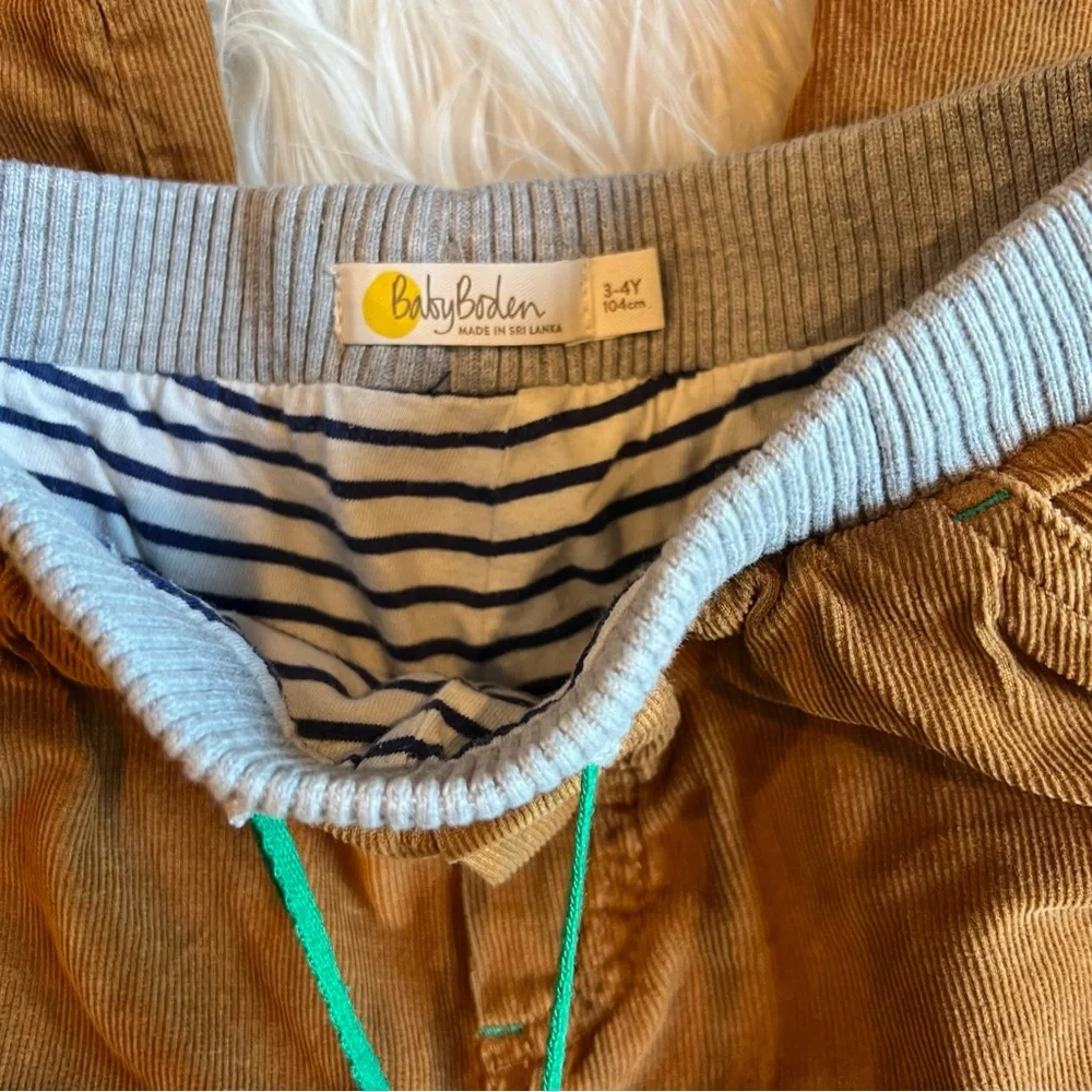 3 Mini Baby Boden Christmas Snowman Sweater Corduroy Pant Snow Bib Pants 3-4Y - Picture 8 of 15